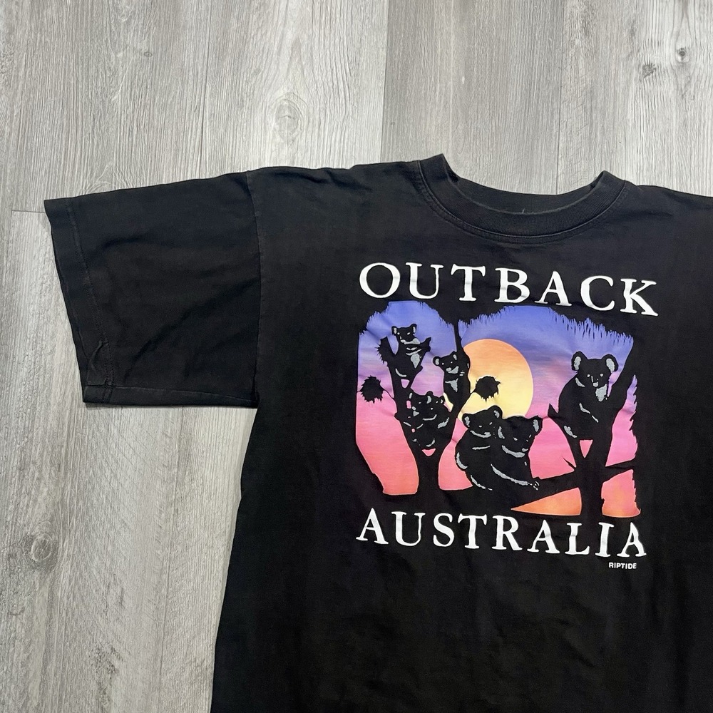 Vintage 90s‎ Koala Sunset Outback Australia Size Large Animal Nature Tshirt